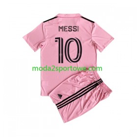 Koszulka Inter Miami Lionel Messi 10 Dziecięcy Domowe Stroje Piłkarskie 2023 Krótki Rękaw